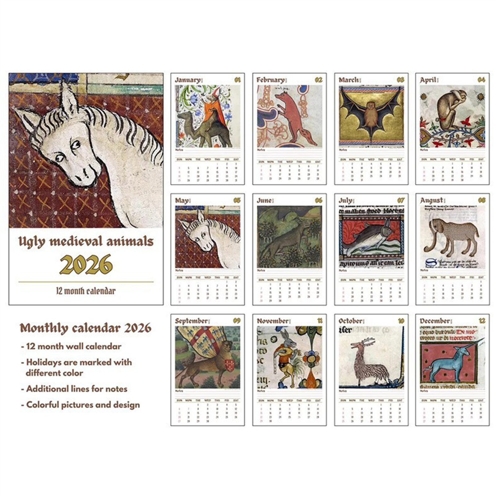Home Decor Medieval - 2026 Medieval Animal Themed Ugly Style