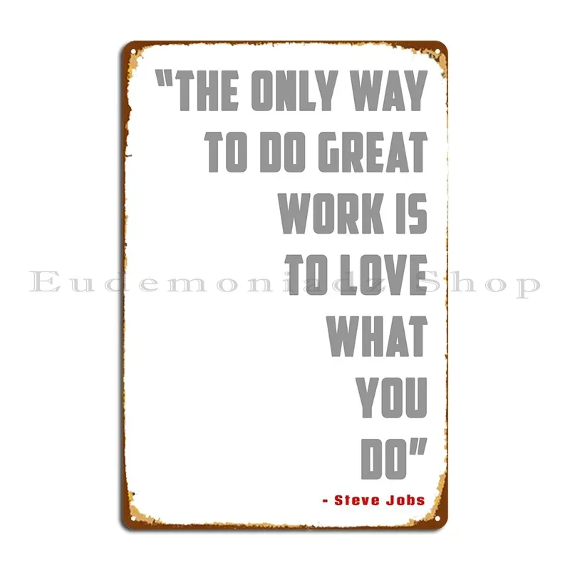 Home Decor Jobs - Steve Jobs Metal Plaque Poster Decoration