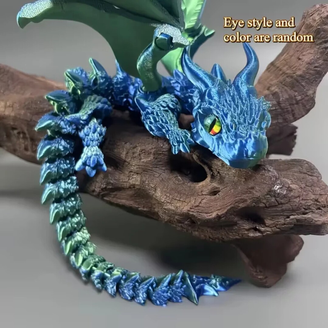 Home Decor Exchange - 3Dprinted 39.5cm（15.55 in） movable flying dragon