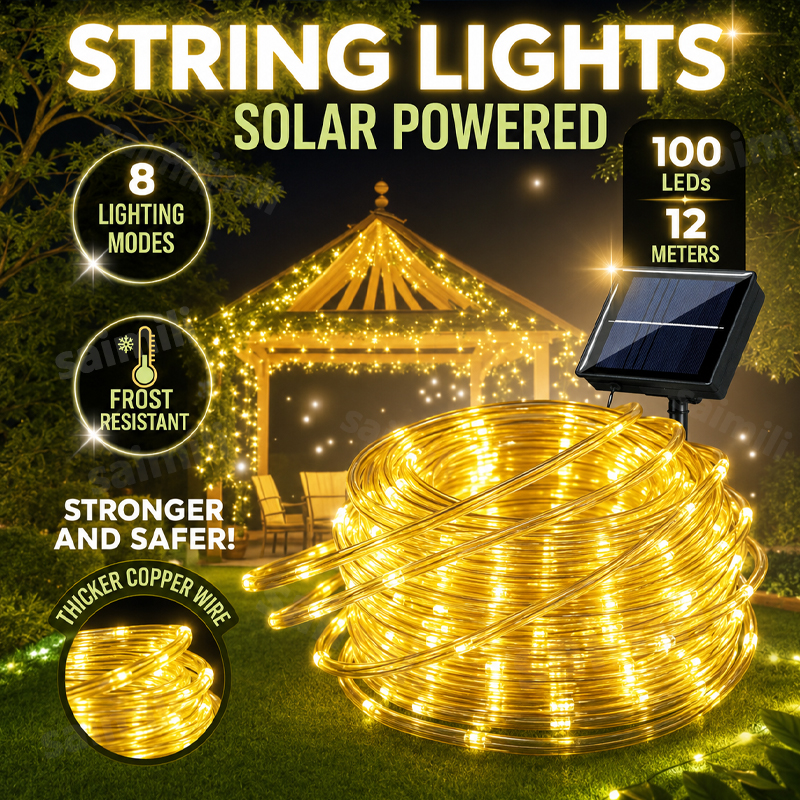 Home Decor Garland - LED String Lights Garden Outdoor Solar