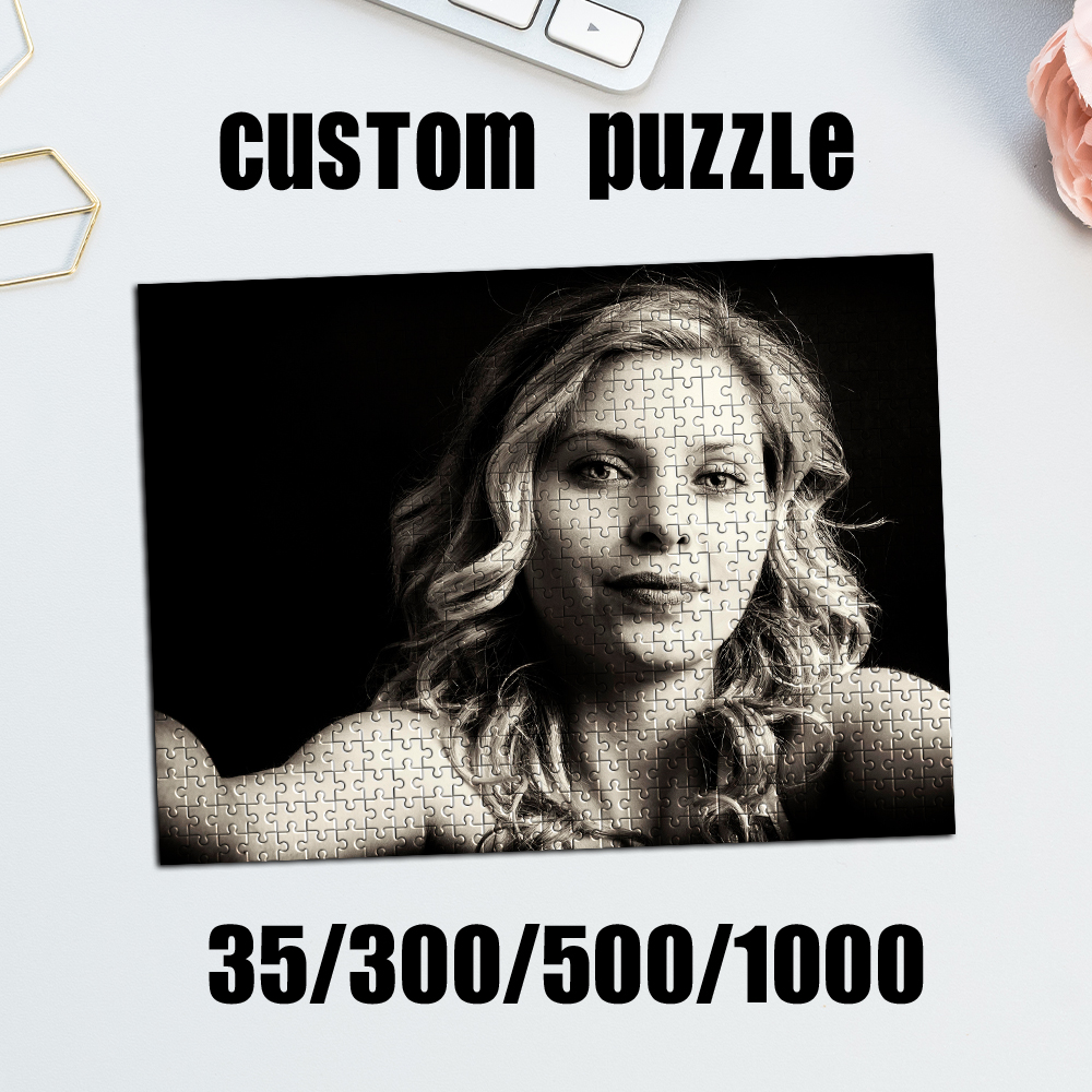 Home Decor Pt - 35/300/500/1000pcs Personalized Custom Photo Puzzle selfie