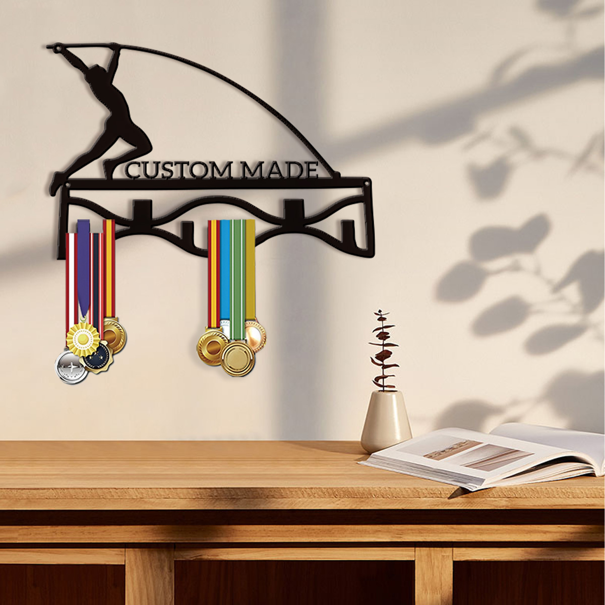 Home Decor Design - 1PC Custom Name Hanging Medal Holder