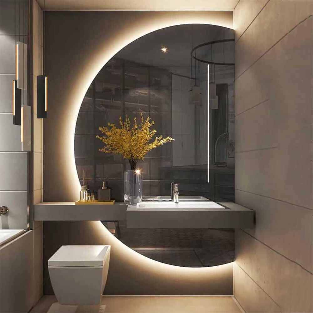 Vanity Home Decor - 51x35 Semicircle LED Lighted Vanity Mirror