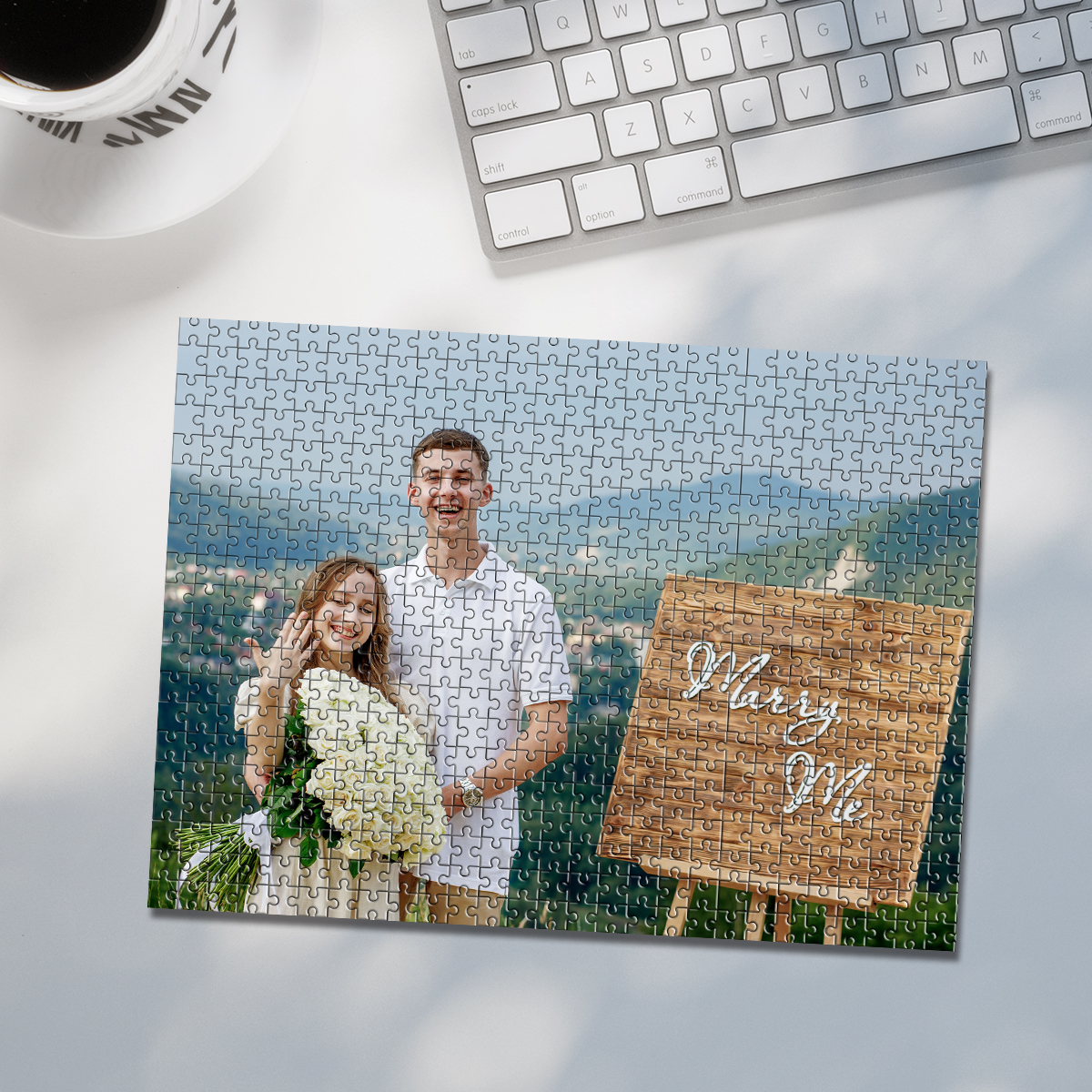 Home Decor Pt - 35/300/500/1000pcs Personalized Custom Photo Puzzle couple
