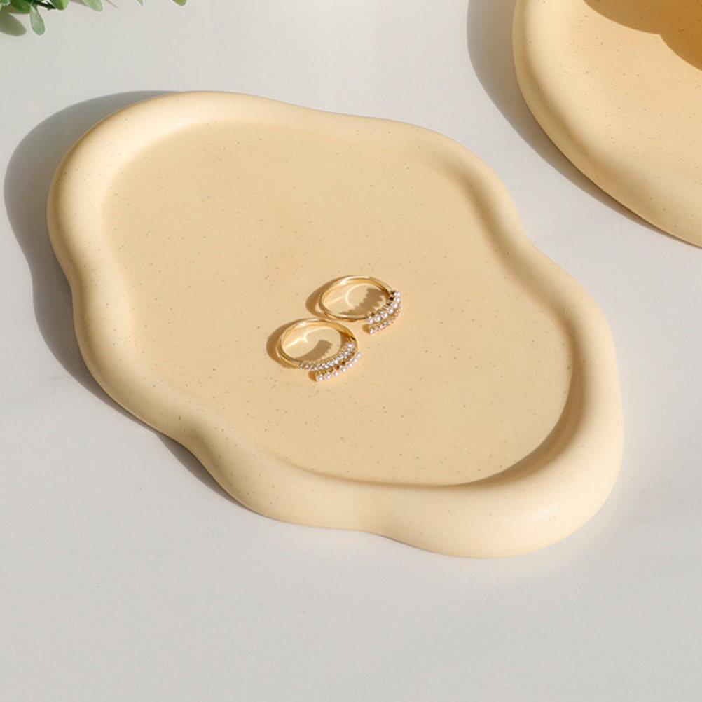 Vanity Home Decor - Cloud Shape Ceramic Jewelry Tray for