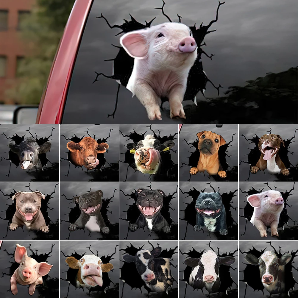Home Decor Outlet - Animal Car Stickers Waterproof PVC Auto