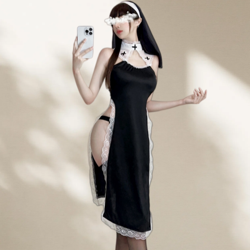 Home Decor Inspo - Sexy Lingerie High Waist Lace Role-playing