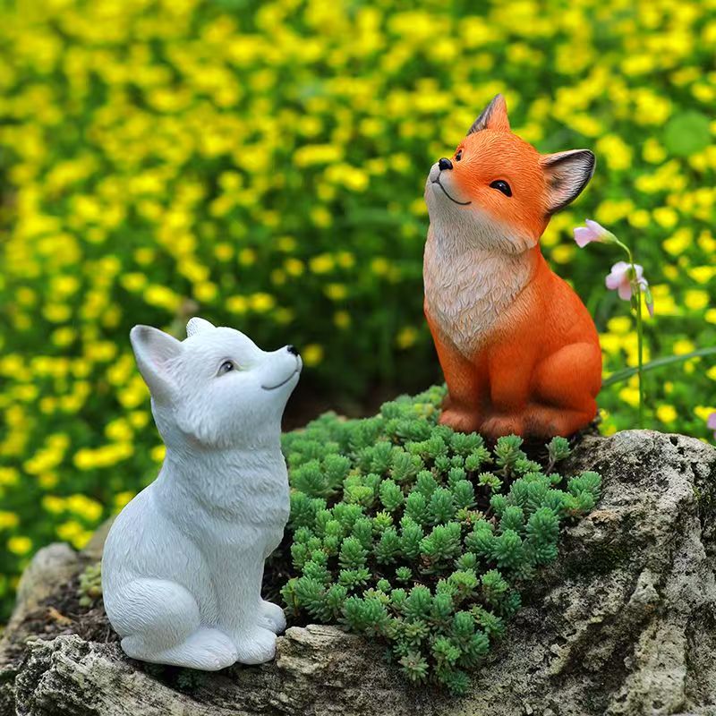 Home Decor Garden Ideas - Unique Nine-Tailed Fox Planter with Monkey