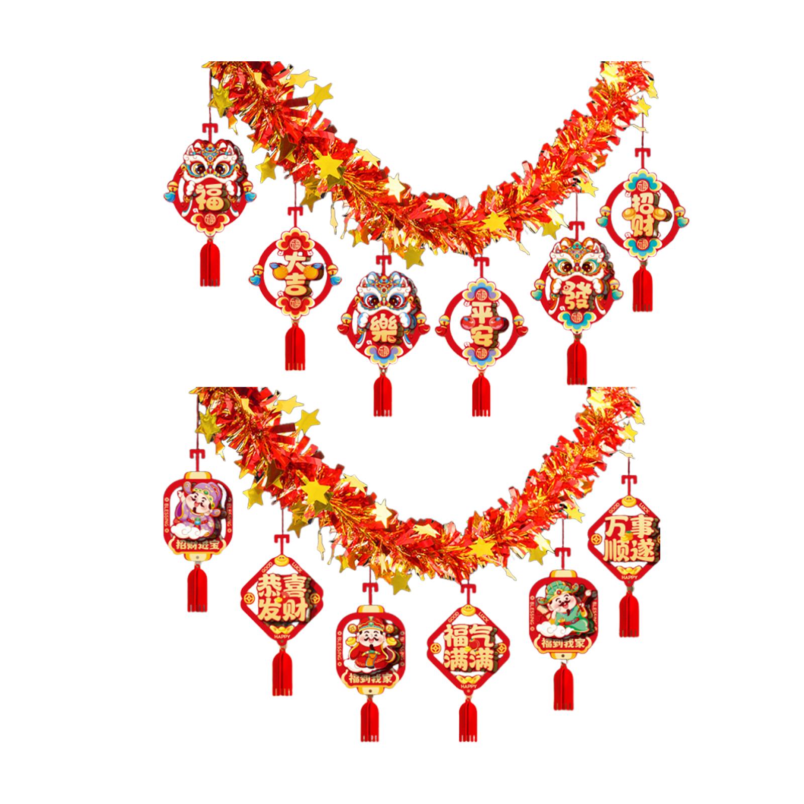 Chinese New Year Garland,2026  - Home Decor Garland reseña y precio