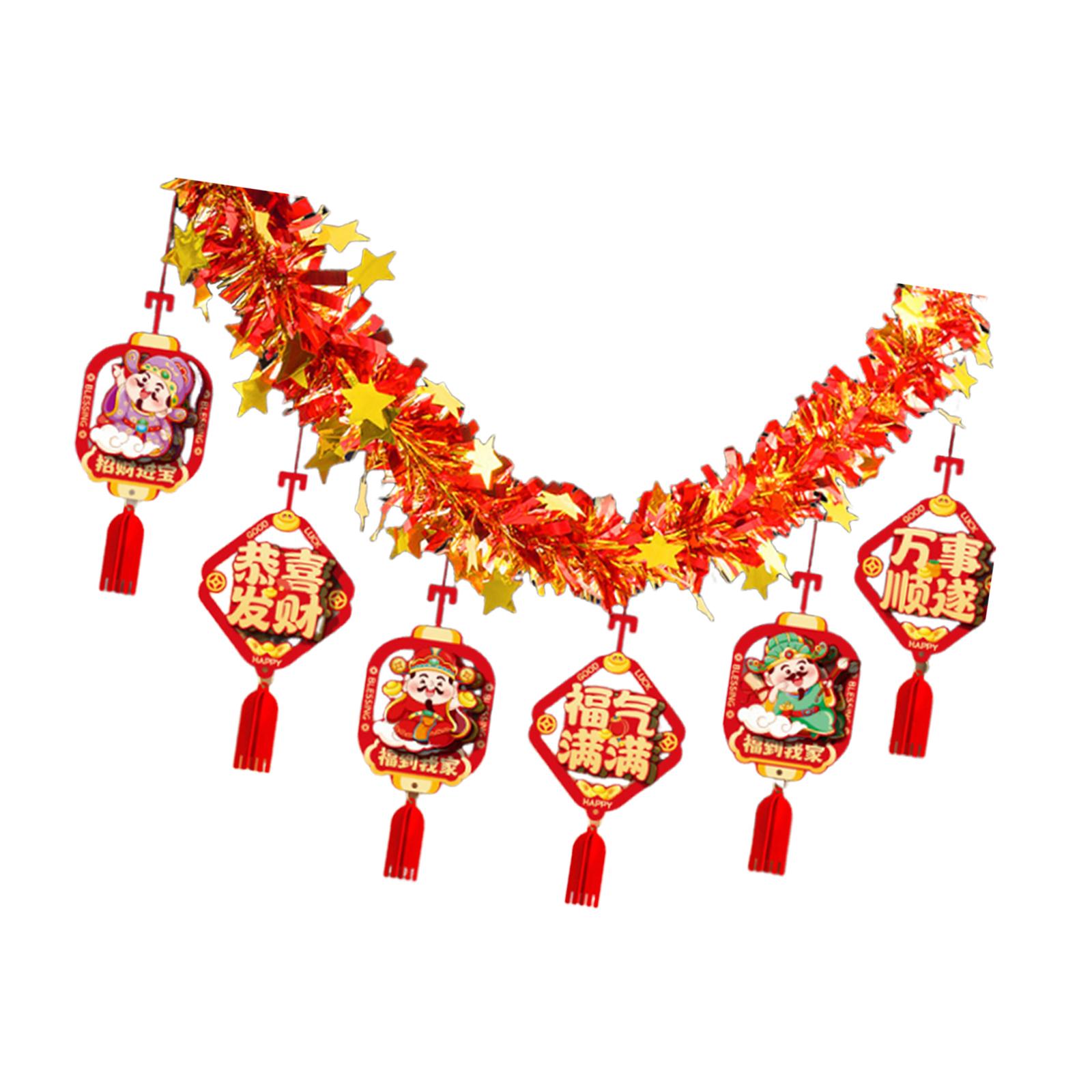 Chinese New Year Garland,2026  - Home Decor Garland reseña y precio
