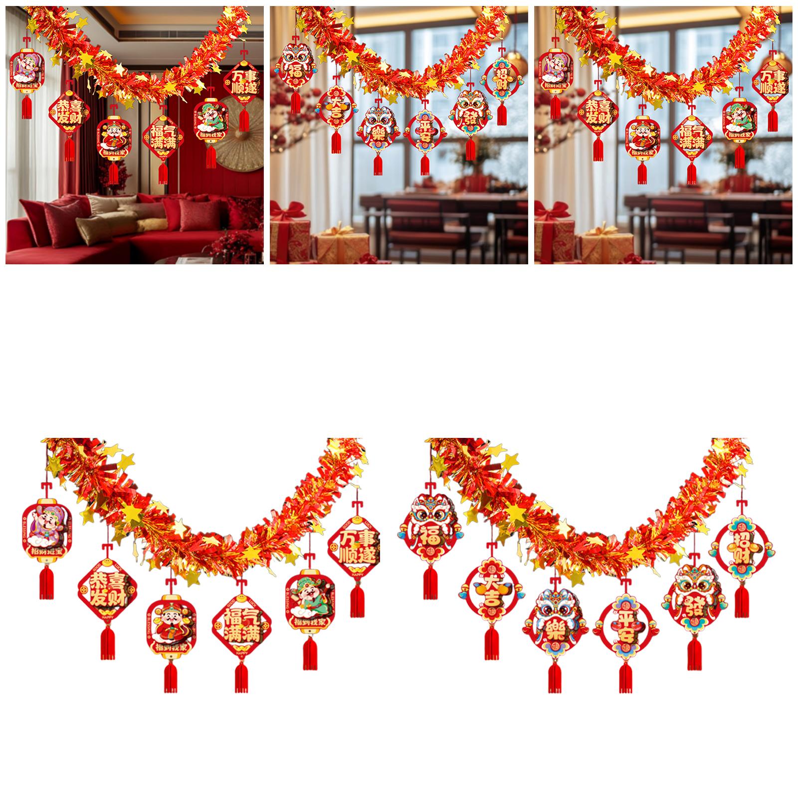 Chinese New Year Garland,2026  - Home Decor Garland reseña y precio