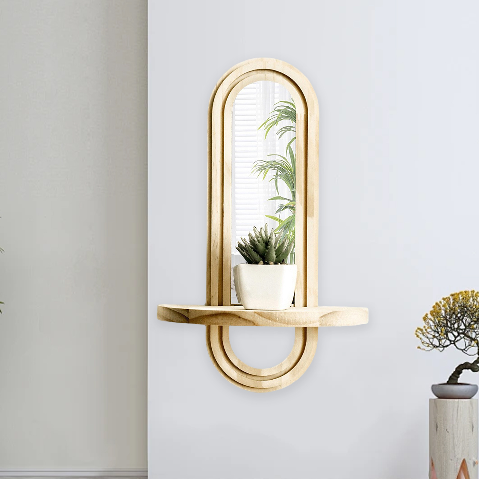 Wall Mounted Mirror Shelf Crea - Vanity Home Decor reseña y precio