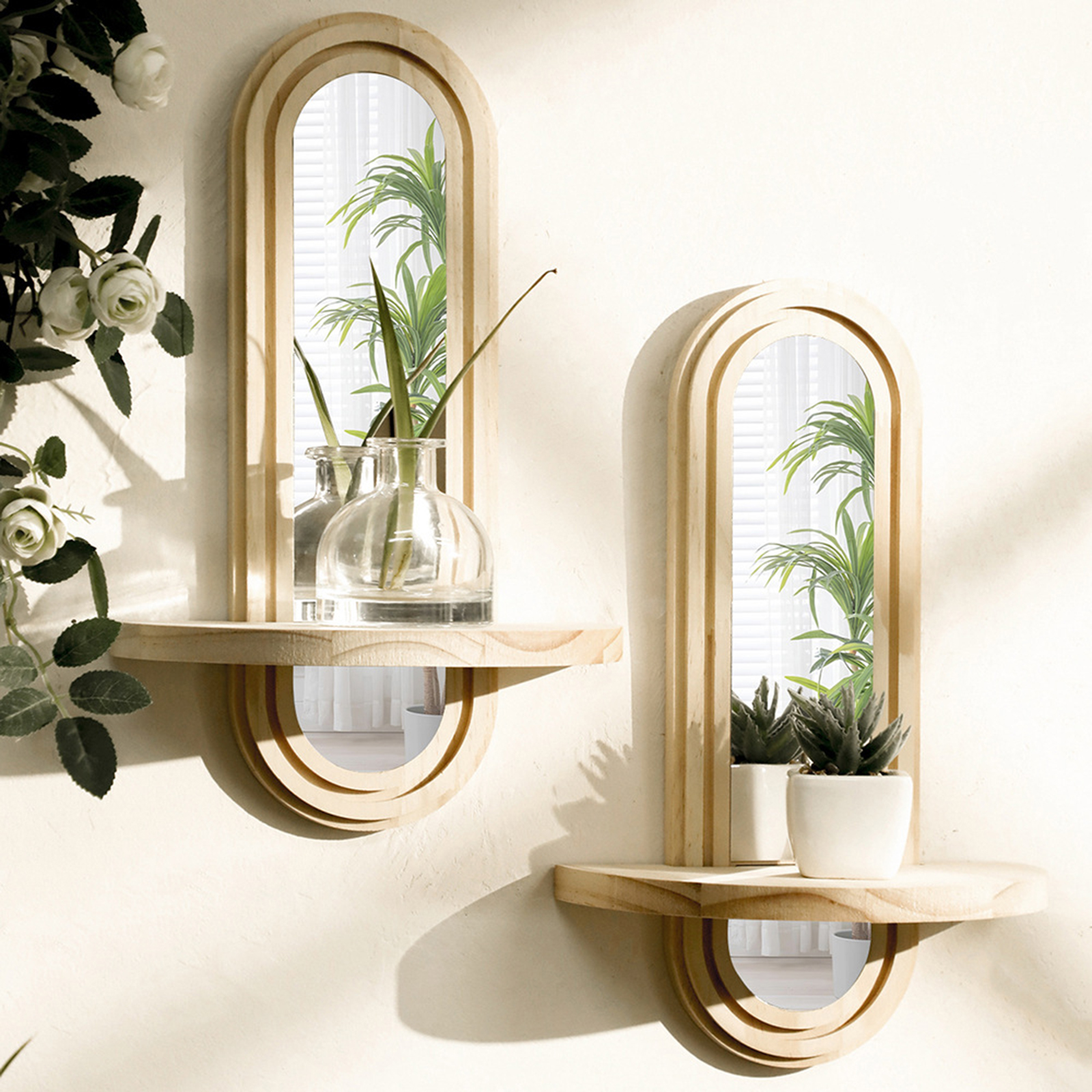 Wall Mounted Mirror Shelf Crea - Vanity Home Decor reseña y precio