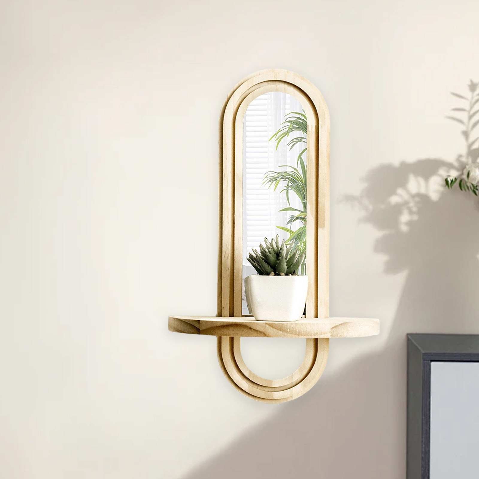 Wall Mounted Mirror Shelf Crea - Vanity Home Decor reseña y precio