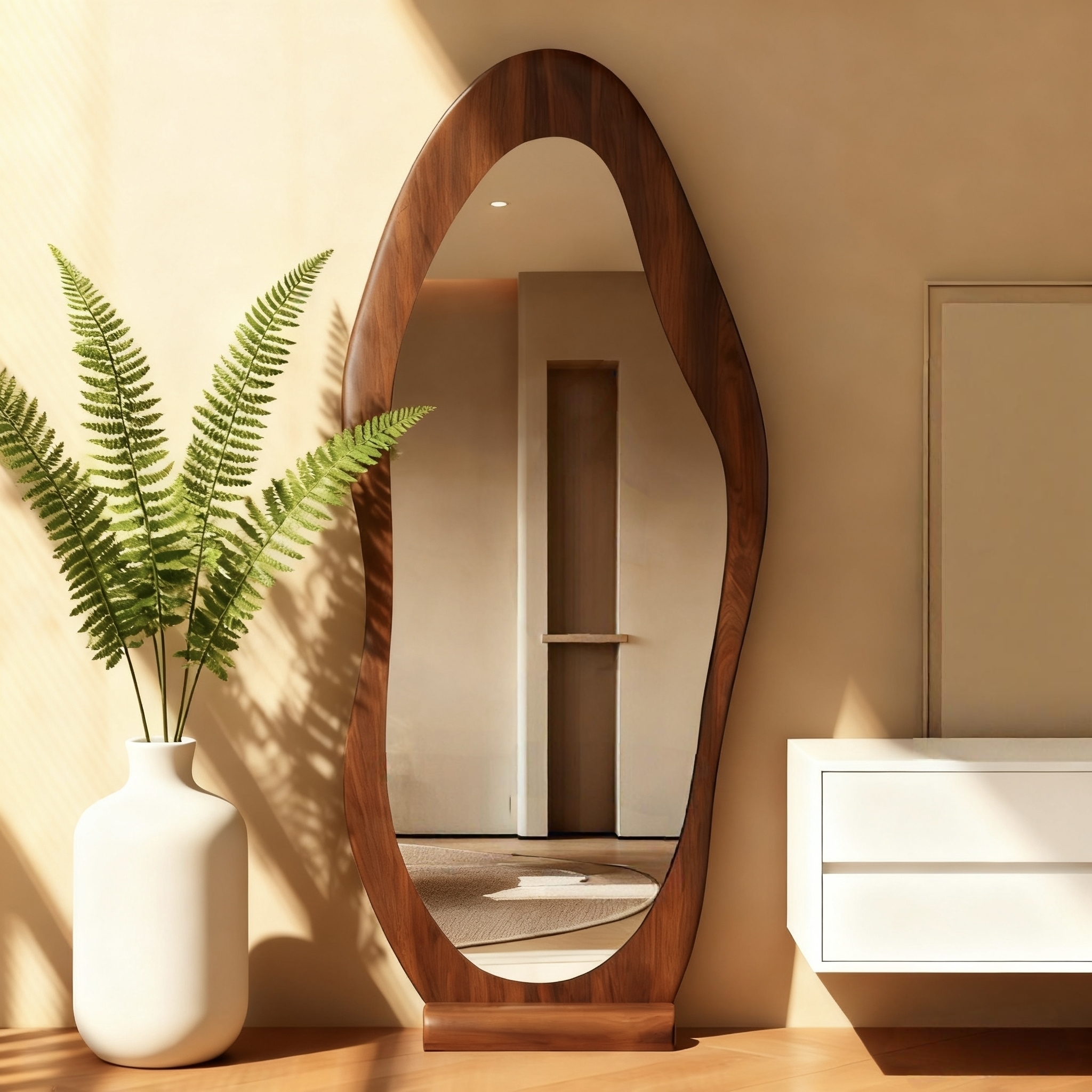 Modern Full Length Floor Mirro - Vanity Home Decor reseña y precio
