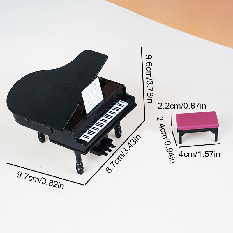 1:12 Dollhouse Miniature Piano - Home Decor Furniture reseña y precio