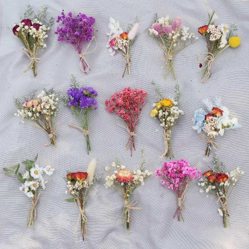 Wedding Groomsmen Buttonholes  - Dried Flower Bouquet reseña y precio