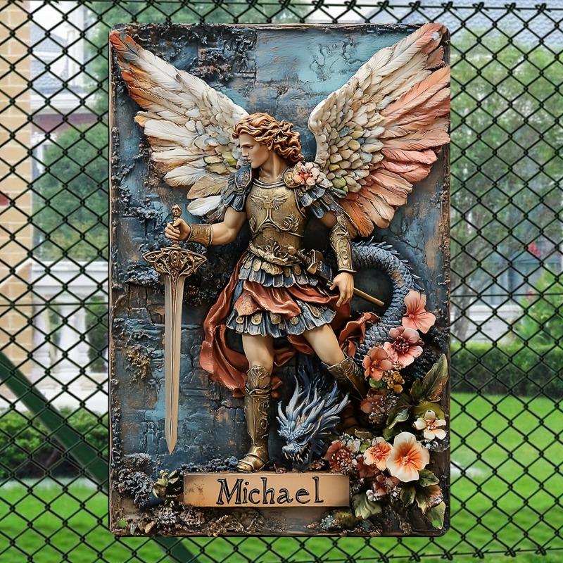 Vintage Archangel Michael Alum - Home Decor Garden Ideas reseña y precio