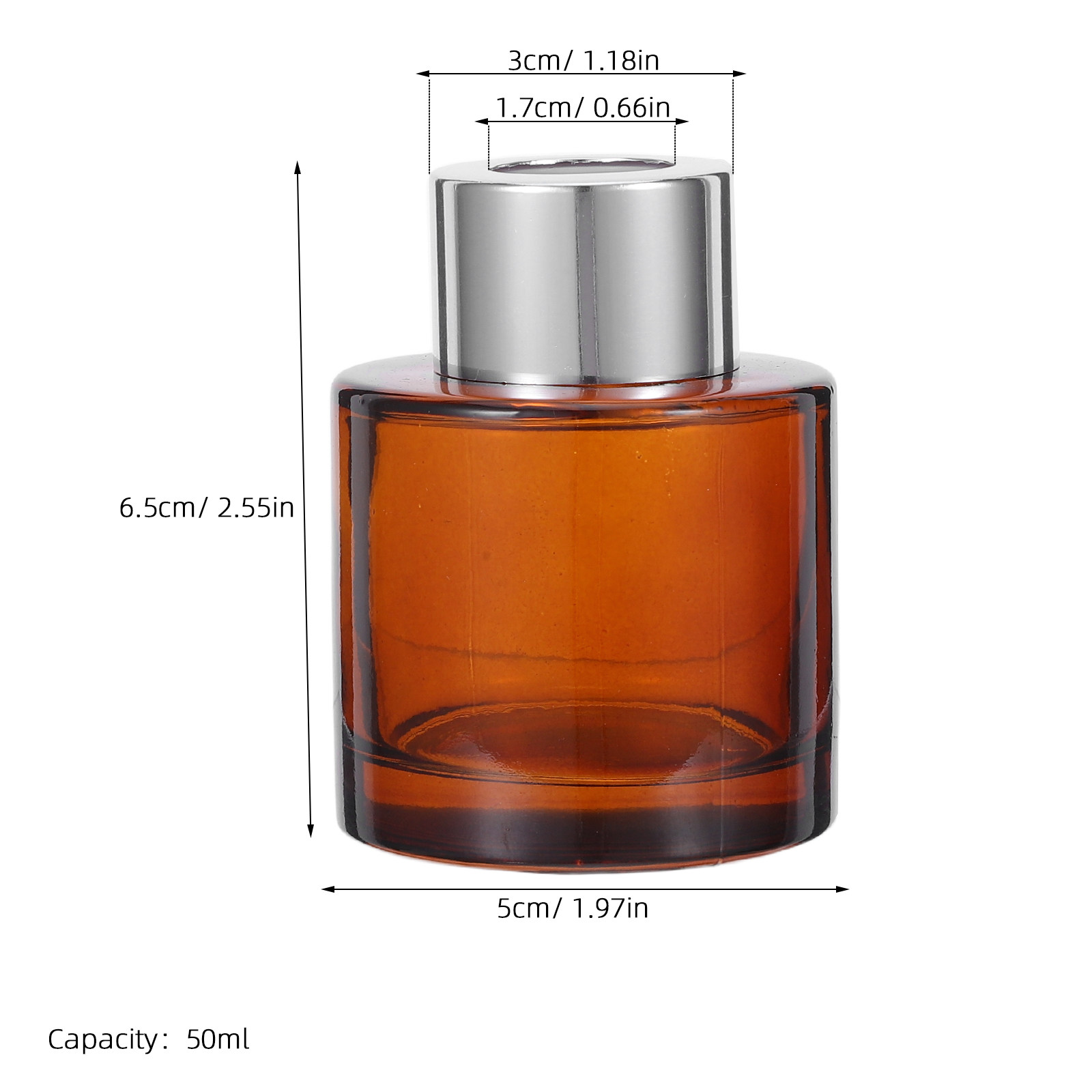 2Pcs 50Ml Cylindrical Glass Ar - Home Decor Essentials reseña y precio