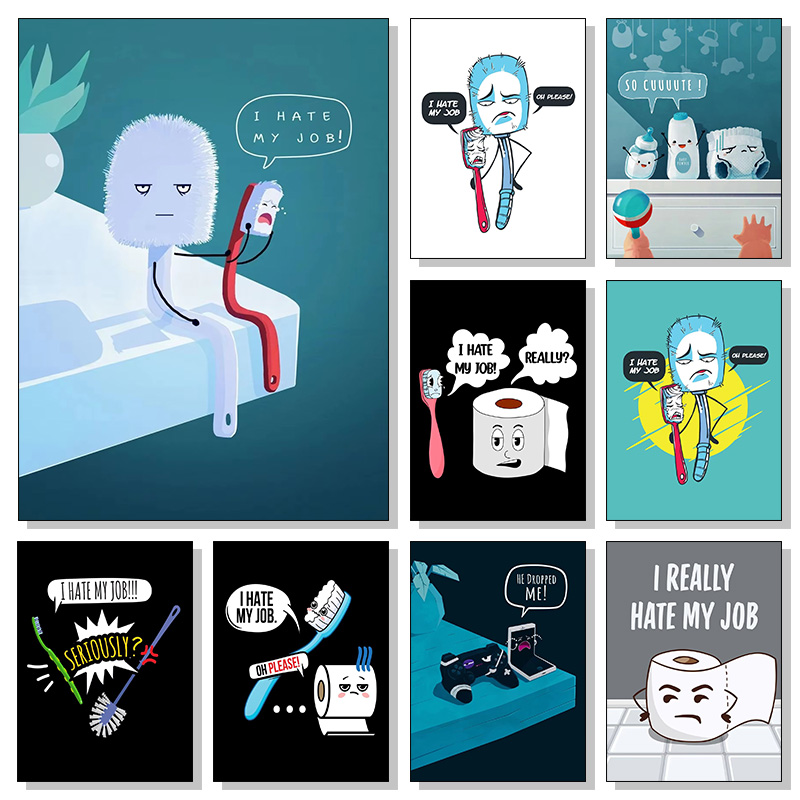 Funny Toothbrush I Hate My Job - Home Decor Jobs reseña y precio