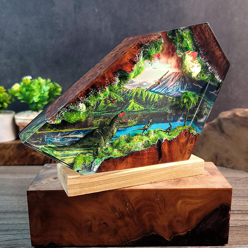 Table Resin Lamp Dinosaur Figu - Home Decor Inspo reseña y precio