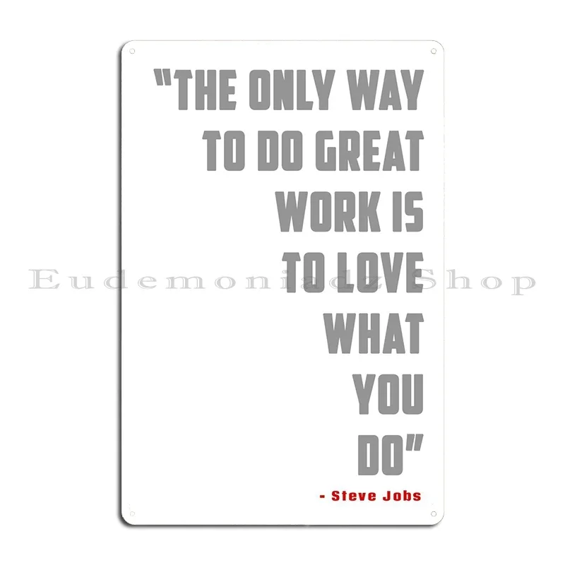 Steve Jobs Metal Plaque Poster - Home Decor Jobs reseña y precio
