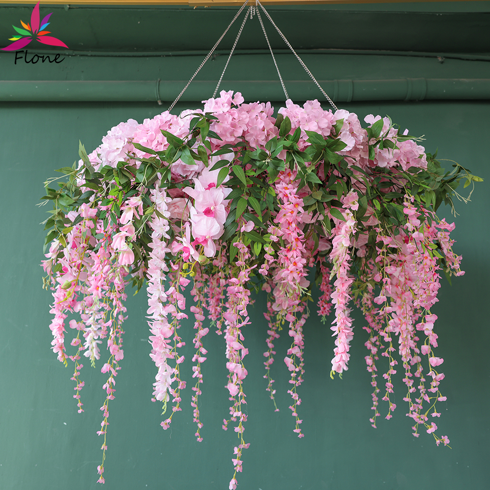 Ceiling Circle Flower W120cm P - Home Decor Garland reseña y precio