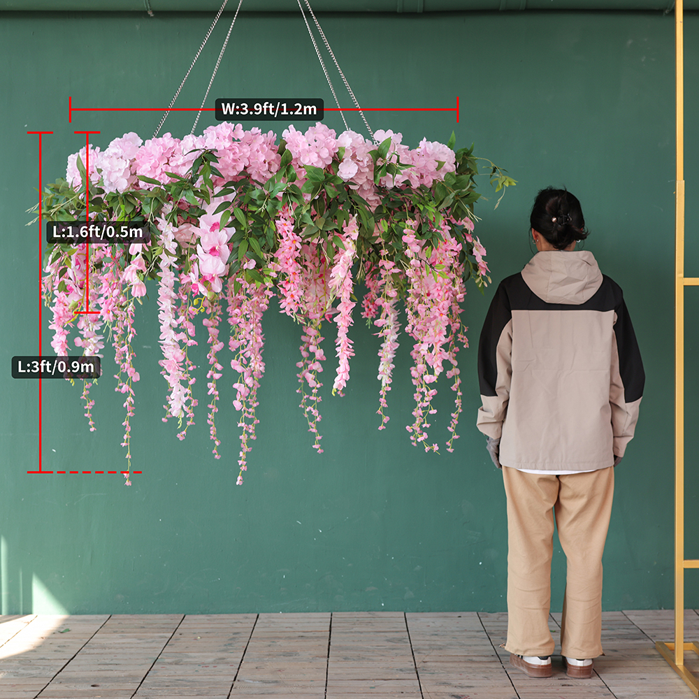 Ceiling Circle Flower W120cm P - Home Decor Garland reseña y precio