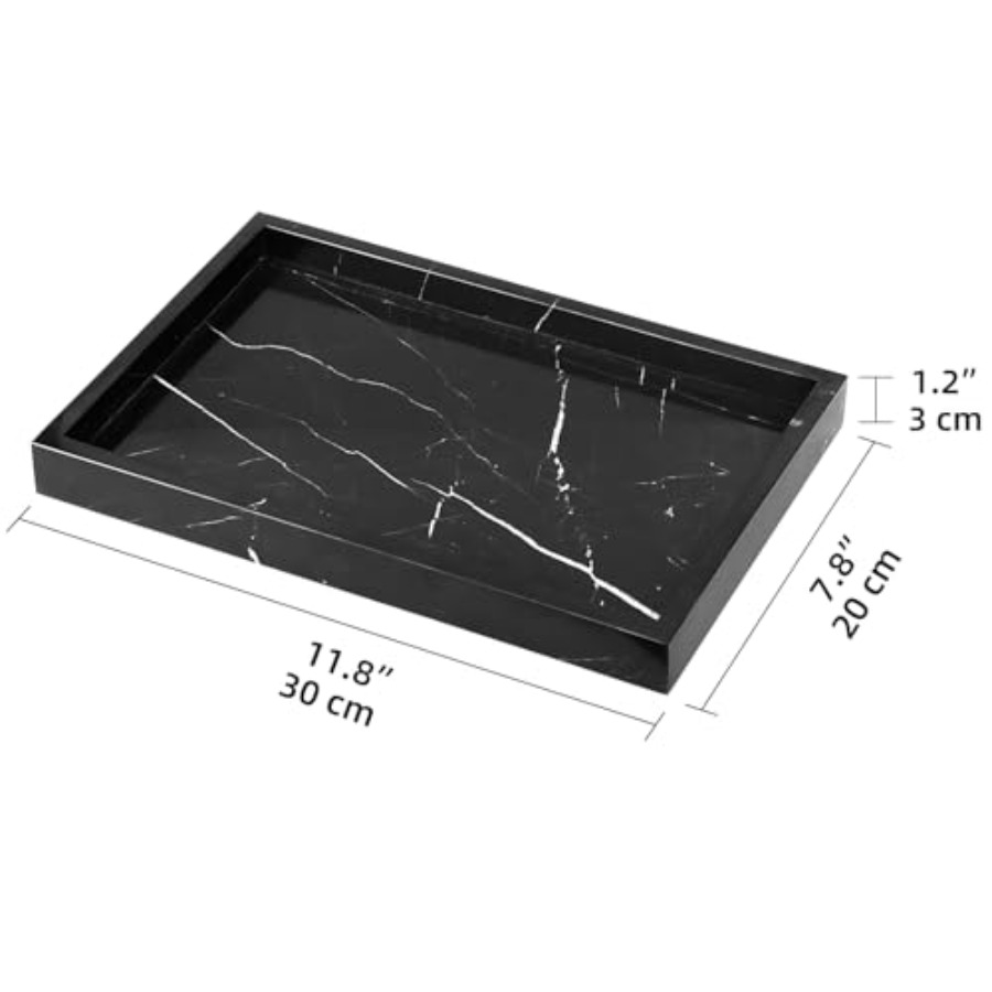 Marble Bathroom Vanity Tray, N - Vanity Home Decor reseña y precio