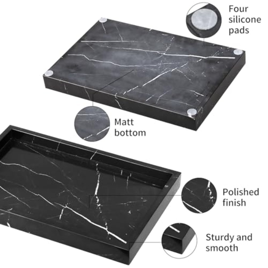 Marble Bathroom Vanity Tray, N - Vanity Home Decor reseña y precio
