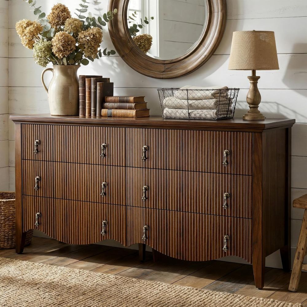 Vintage Walnut Bedroom Furnitu - Home Decor Furniture reseña y precio