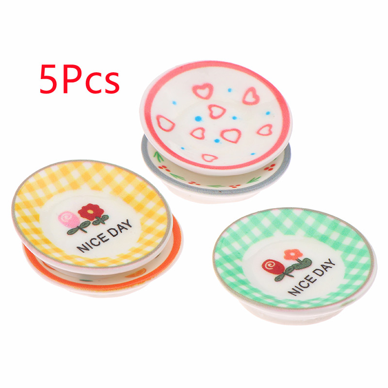 5Pcs 1/12 Dollhouse Mini Plate - Home Decor Kolkata reseña y precio