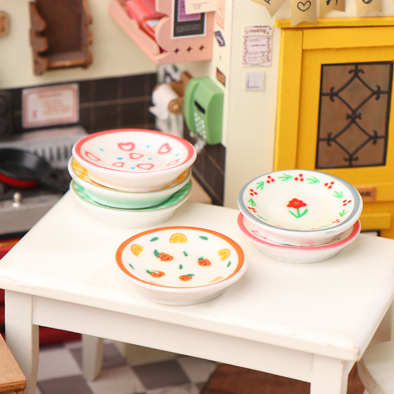 5Pcs 1/12 Dollhouse Mini Plate - Home Decor Kolkata reseña y precio