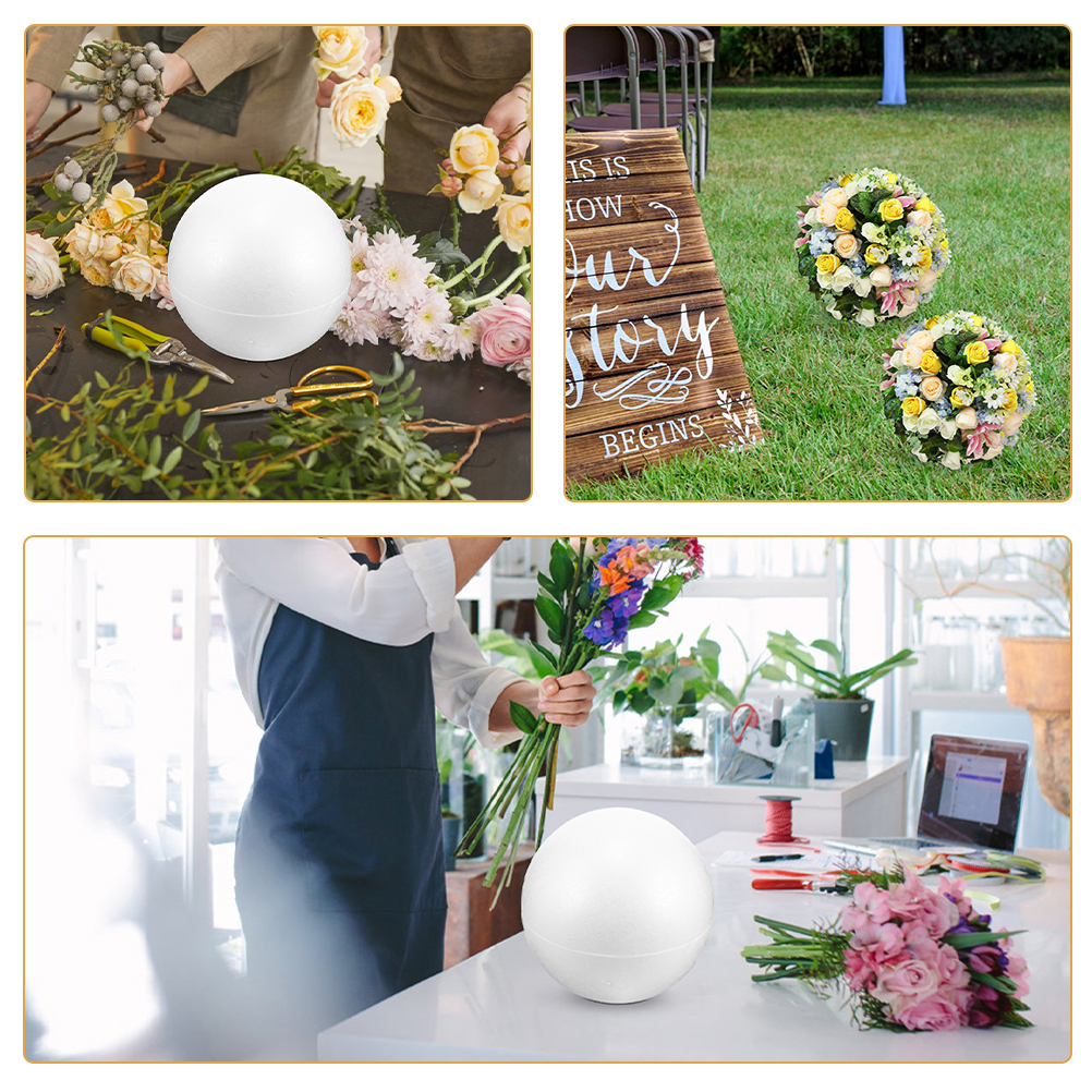 Foam 20cm White DIY Wedding De - Home Decor Handicraft reseña y precio