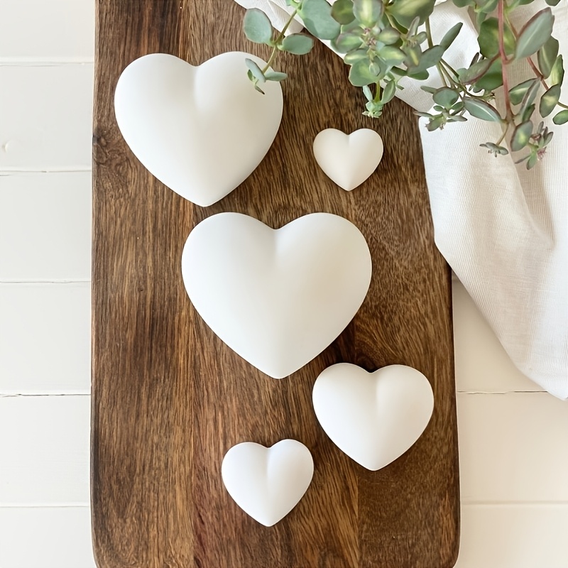 5pcs Heart-Shaped Gypsum Candl - Home Decor Handicraft reseña y precio