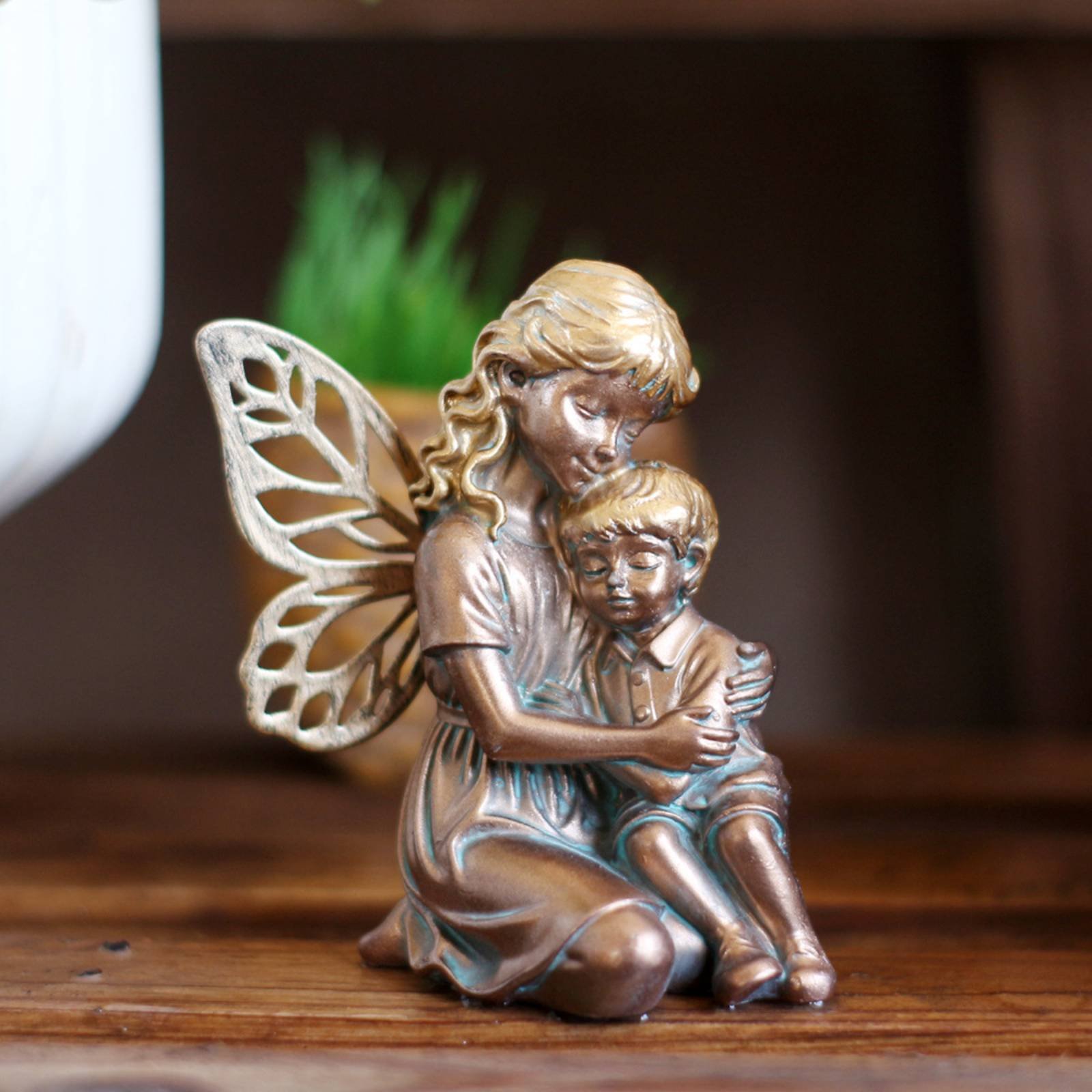 Copper Color Fairy Ornament Lu - Home Decor Garden Ideas reseña y precio