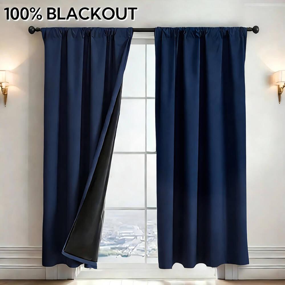 1pc 100% Blackout Curtain with - Home Decor Curtains reseña y precio