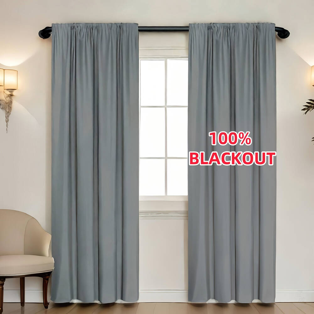 1pc 100% Blackout Curtain with - Home Decor Curtains reseña y precio