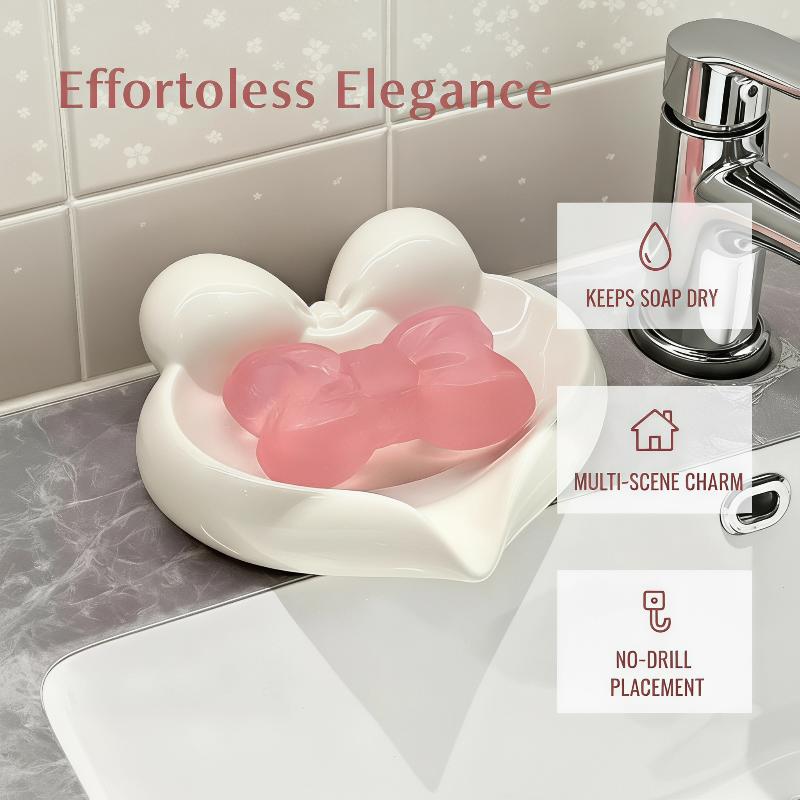 Cute Bow Heart Shaped Ceramic  - Vanity Home Decor reseña y precio