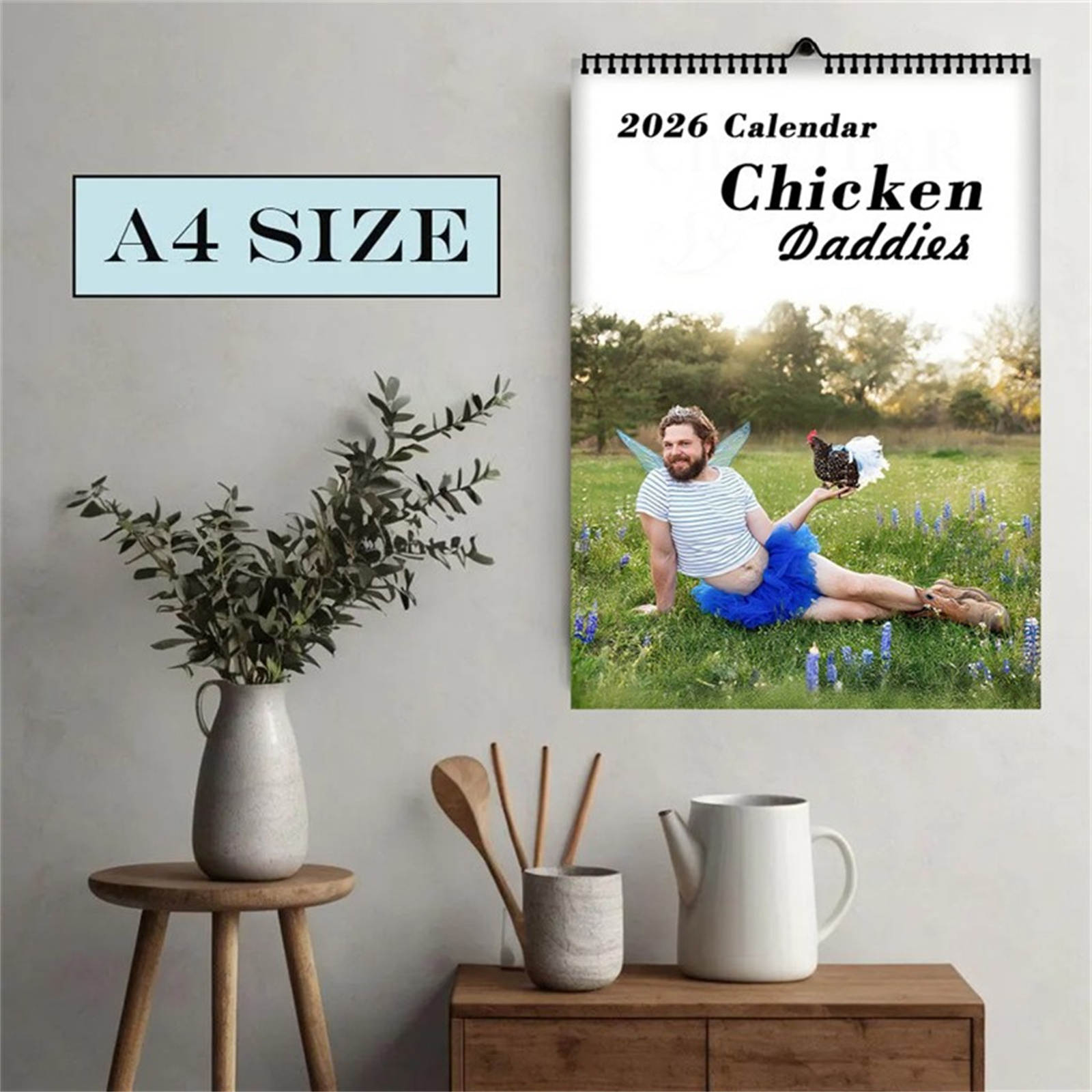 2026 Funny Chicken Daddy Wall  - Home Decor Design reseña y precio