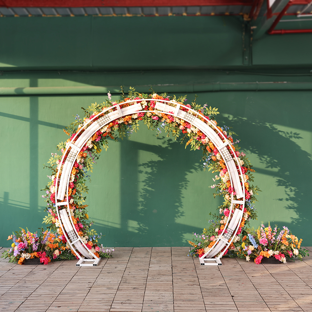 Orange Circle Artificial Flowe - Home Decor Garland reseña y precio