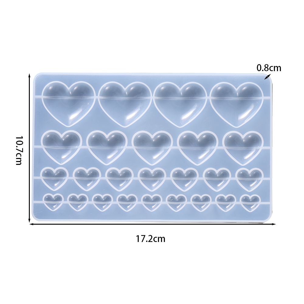 Love Heart Silicone Mold Jewel - Dried Flower Bouquet reseña y precio