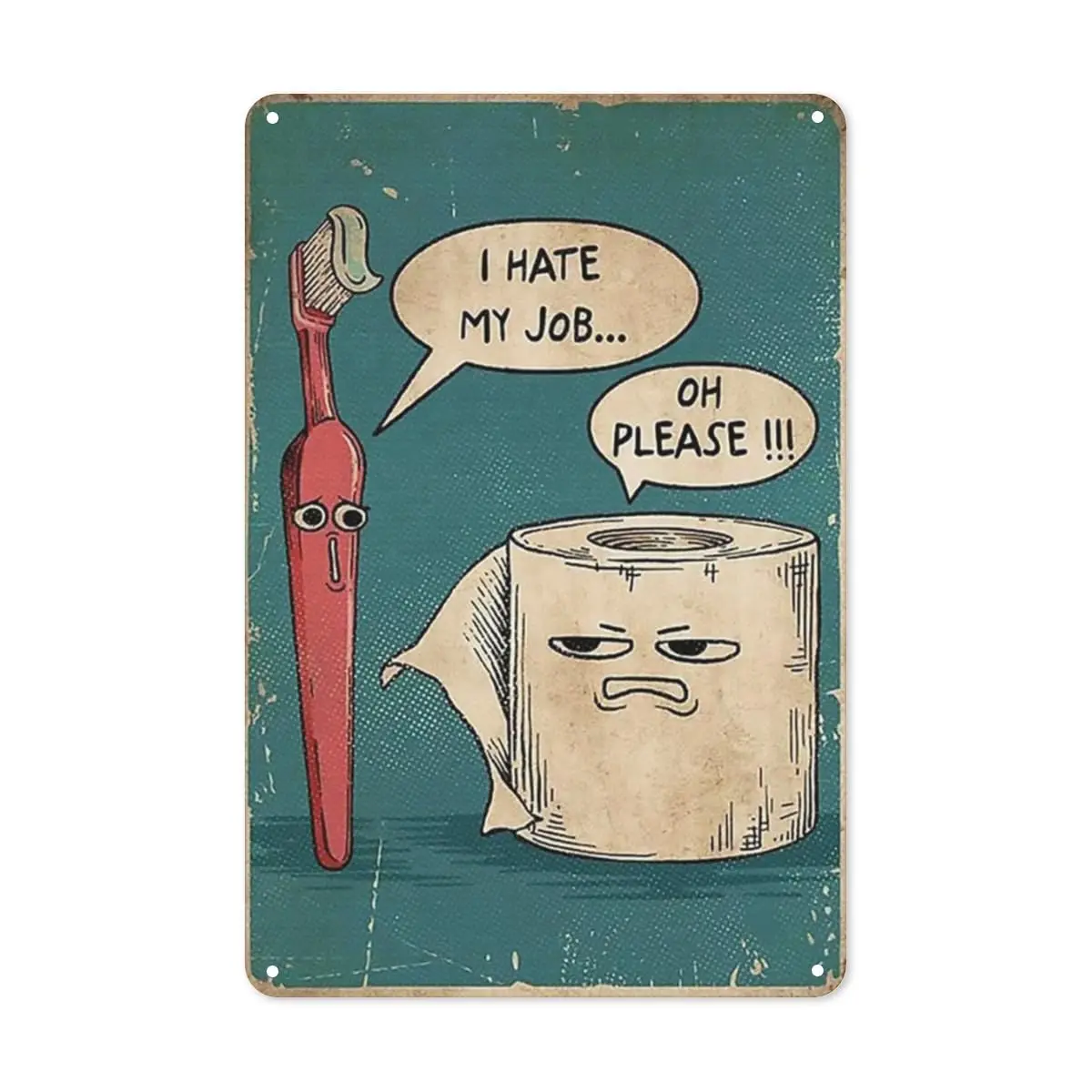 Metal Sign I Hate My Job Oh Pl - Home Decor Jobs reseña y precio