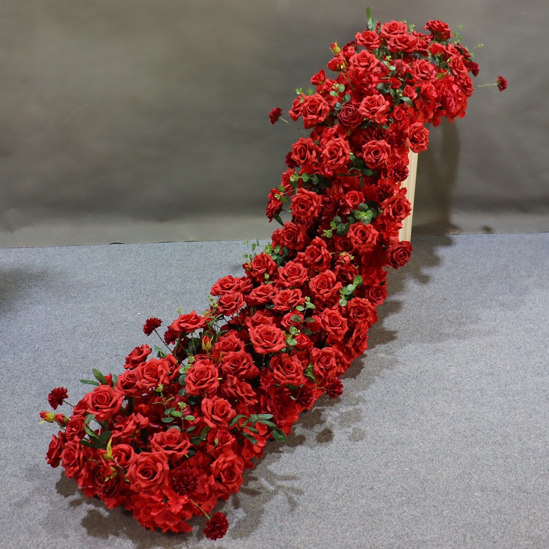 Handmade Red & Yellow Silk Flo - Home Decor Garland reseña y precio