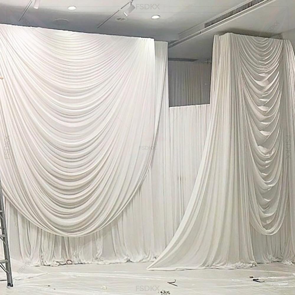 FSDKX Cheap White Ice Silk Clo - Home Decor Curtains reseña y precio