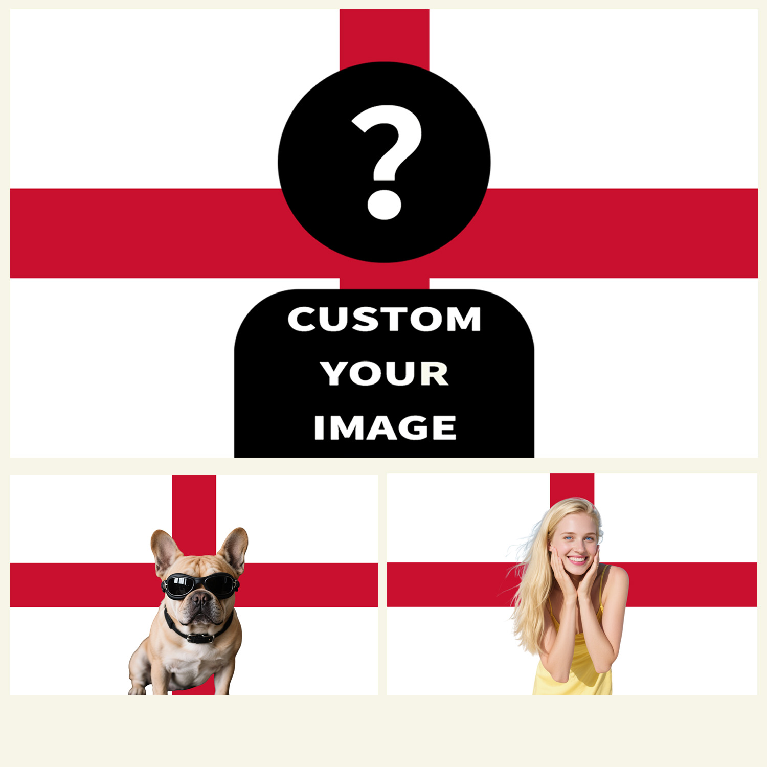 1pc 2D FLAT Personalize Englan - Home Decor Design reseña y precio