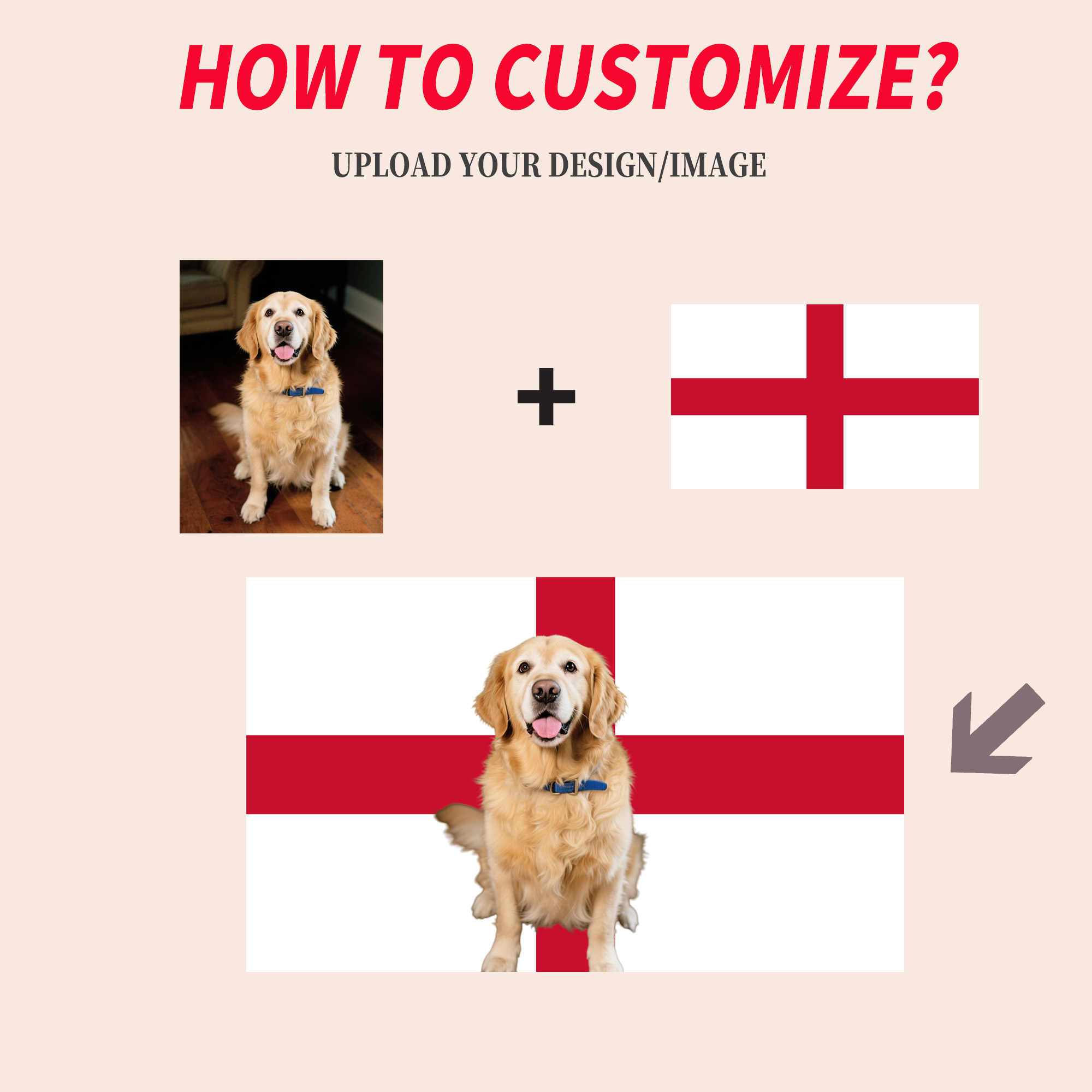 1pc 2D FLAT Personalize Englan - Home Decor Design reseña y precio