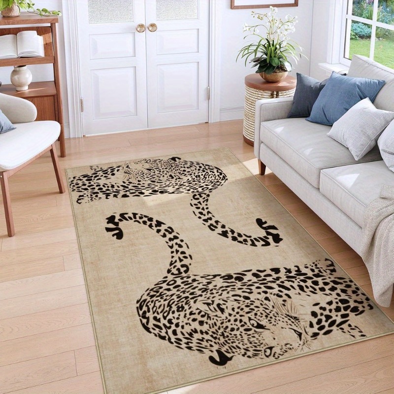 Carpet for Living Room Leopard - Home Decor Ig reseña y precio