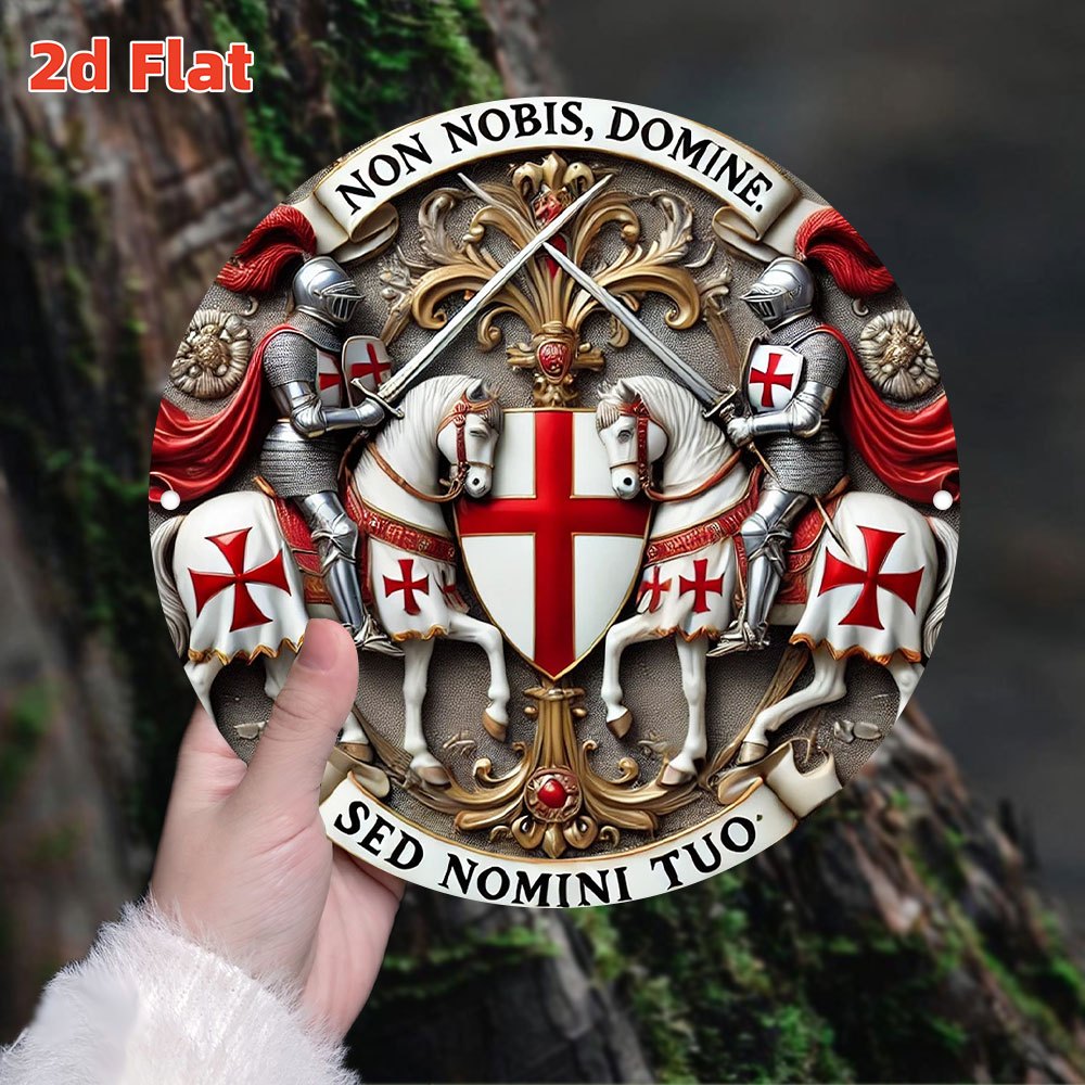 2D Flat Medieval Templar Knigh - Home Decor Medieval reseña y precio