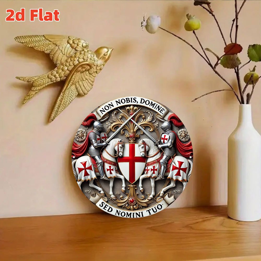 2D Flat Medieval Templar Knigh - Home Decor Medieval reseña y precio